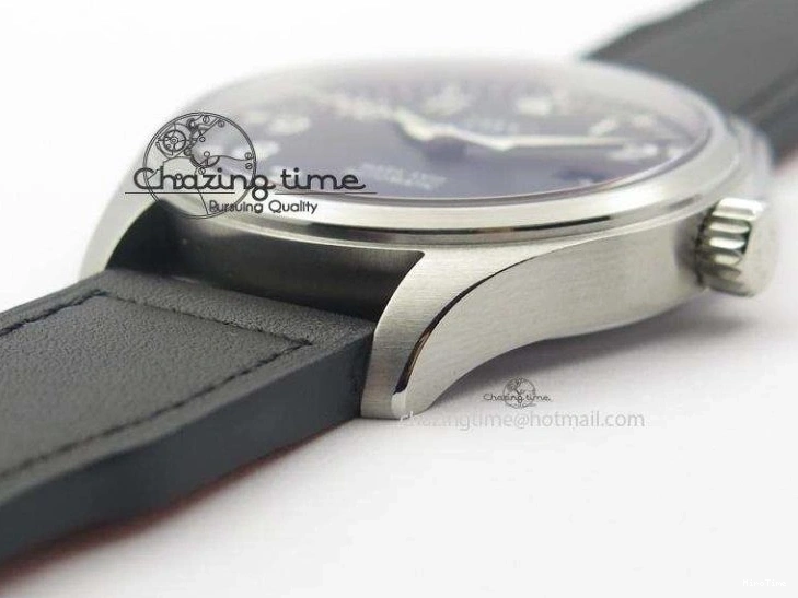 MIROTIME 0212 Mark XVIII IW327001 SS Mk Maker Best Edition Black Dial On Black Leather Strap A SunProtective 7299